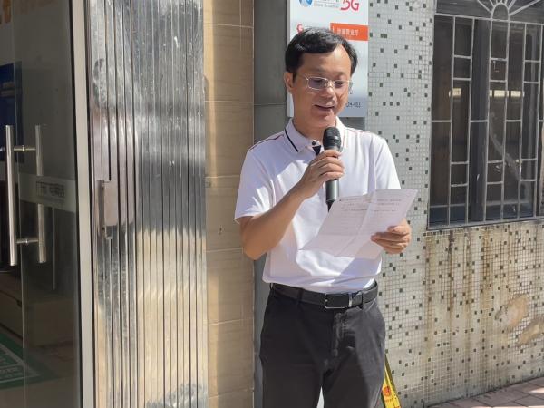 圖2 廣電網(wǎng)絡肇慶鼎湖分公司副總經理馮宇睿為沙浦業(yè)務代辦點正式營業(yè)致辭。.jpg
